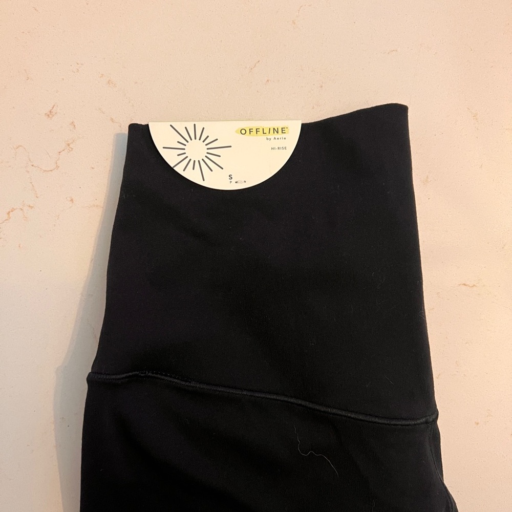 Aerie Offline Black Hi-Rise Spandex